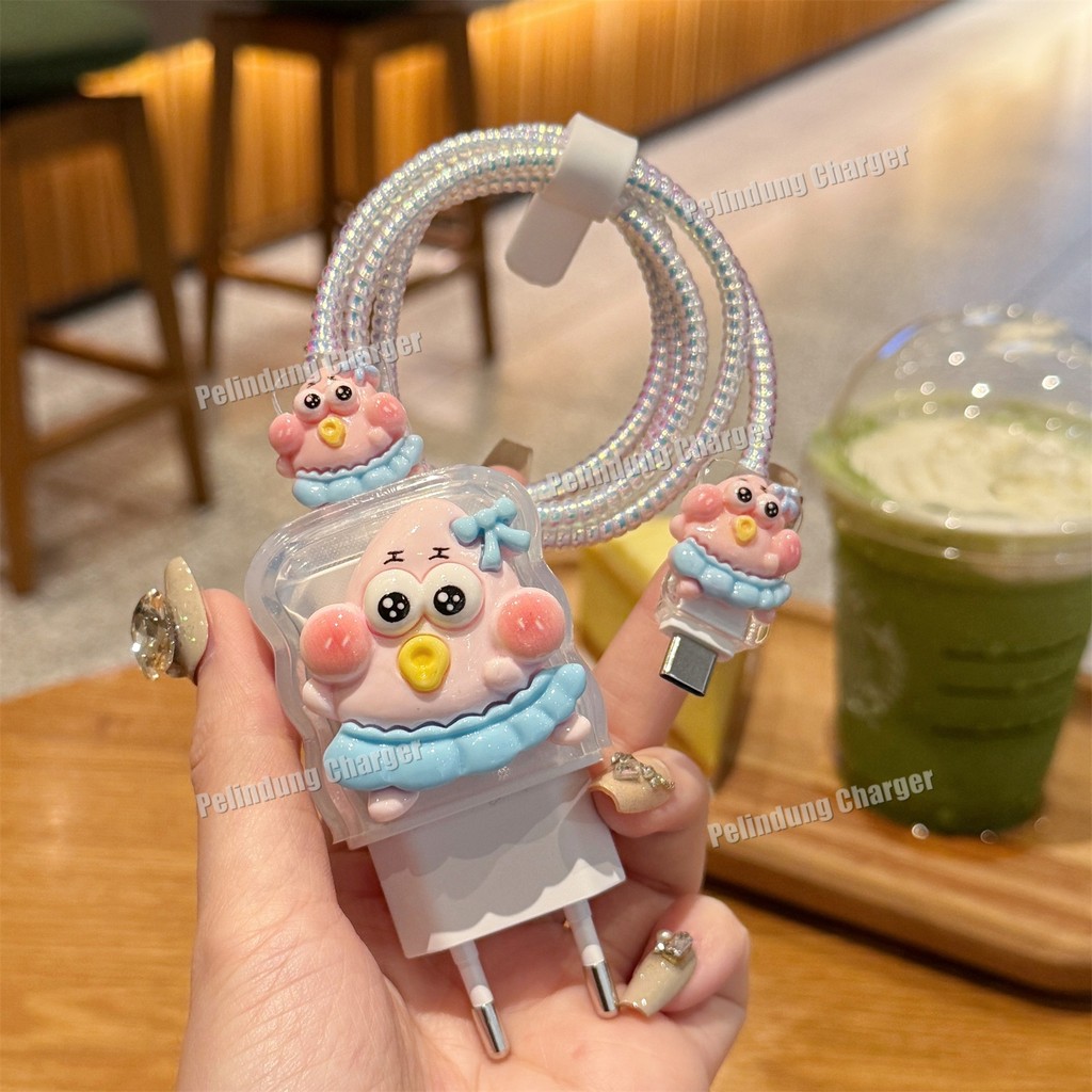 Samsung 25W การ์ตูน Charger Protector Samsung 25W การ์ตูนสาย Protector Samsung 25W หัวชาร์จ Samsung 