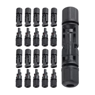 MC4 Connector หัว mc4โซล่าเซลล์ 5/10 คู่ สายไฟโซล่าเซล หัวต่อแผงโซล่าเซลล์ 30A Male Female M/F Wire