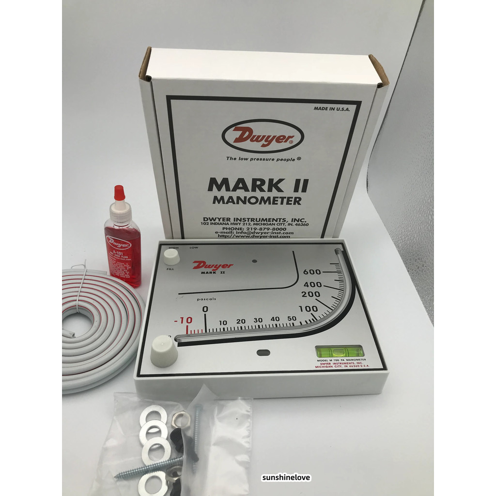 American Original Authentic Dewyer Dwyer Red Oil Pressure Difference Gauge MARK II M-700PA Different