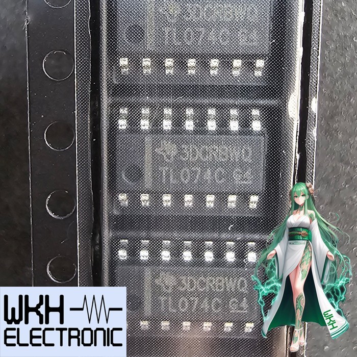 เครื่องมือชิ้นส่วน TL074CDR SMD IC TL074 TL074CN TL 0714 เครื่องขยายเสียงปฏิบัติการ SOP-14