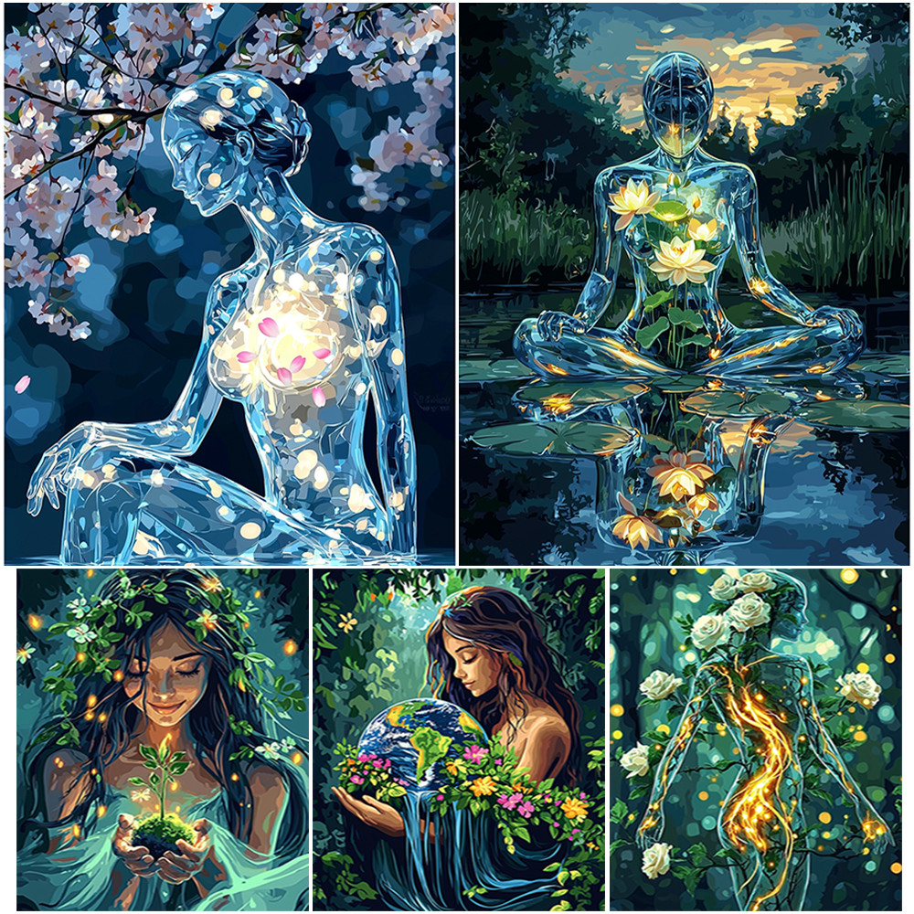 ระบายสีตามตัวเลข ภาพระบายสีตามตัวเลข เปลอันสงบสุข paint by number ภาพฝาผนัง ภาพติดผนัง ตกแต่งบ้าน