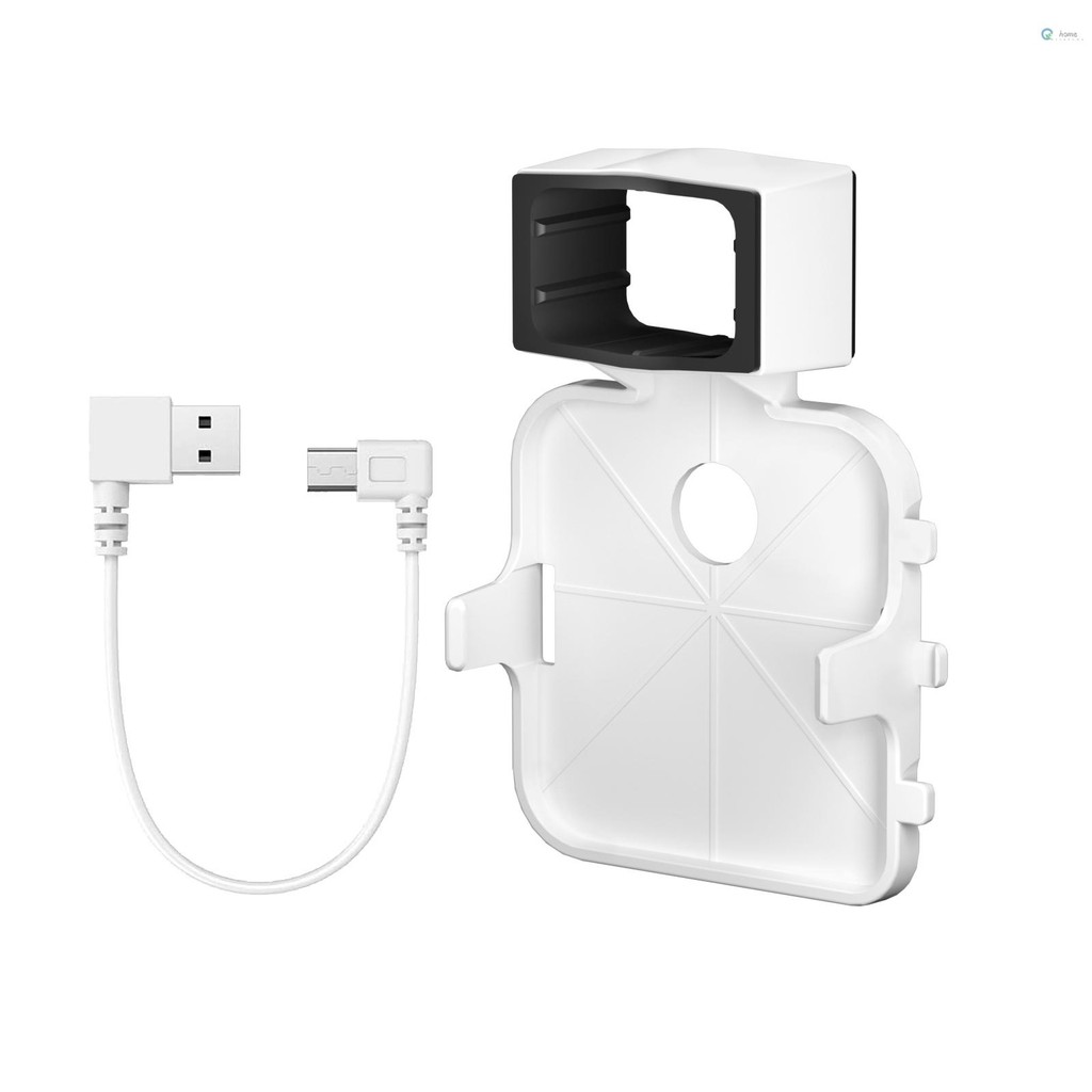 1PCS Outlet Wall Mount สําหรับ Blink Sync โมดูล 2 Mount Bracket สําหรับ Blink กล้องกลางแจ้งไม่มีสายยุ่งกลางแจ้งและในร่ม Home Security กล้อง Mount พร้อมสายชาร์จสั้น