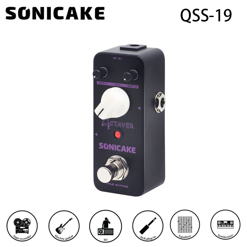 SONICAKE Octave Guitar Pedal Octave Pedal กีตาร์ Effects Pedal Analog Classic Bass Octaver True Bypa
