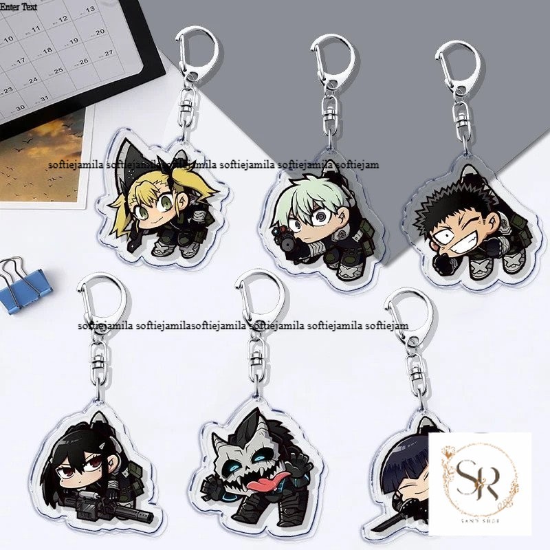 อะนิเมะน่ารัก Kawaii Kaiju No. พวงกุญแจ 8 ชิโนเมีย สําหรับอุปกรณ์เสริมกระเป๋า พวงกุญแจ แหวนเครื่องปร