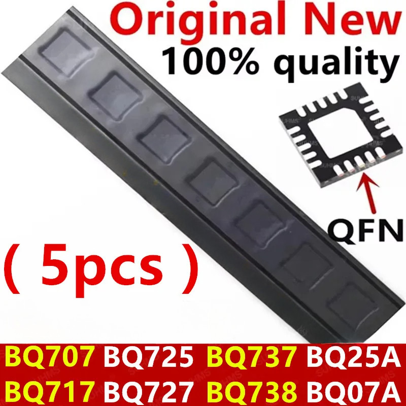 (5 ชิ้น) ใหม่ BQ25A BQ707 BQ07A BQ717 BQ725 BQ727 BQ737 BQ738 BQ24725A BQ4707 BQ24707A BQ2473827 BQ2