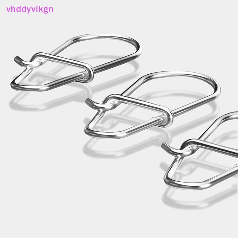 VHDD 100 ชิ้นคลิปตกปลา Fast Crankbait Snaps ตกปลาตัวเชื่อมต่อตกปลาน้ําเค็มล็อค Lure สแตนเลส TH - รูปที่ 7