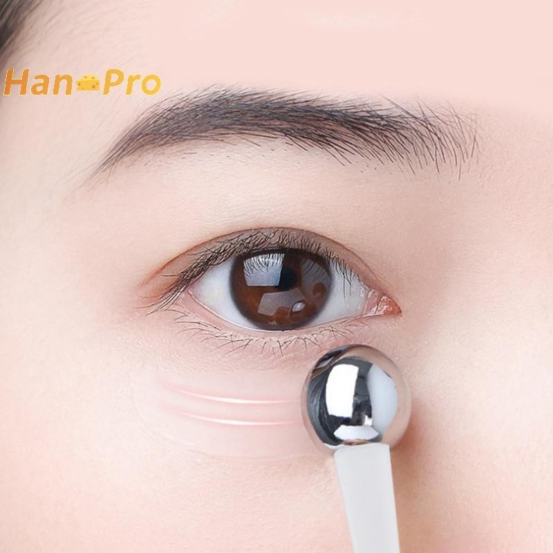 Hanpro> 1ชิ้นEye RollerนวดStick Eye Cream Applicatorเครื่องสําอางไม้พายต่อต้านริ้วรอยช้อนใบหน้าGold Alloy Face Thin Skin Careเครื่องมือดี