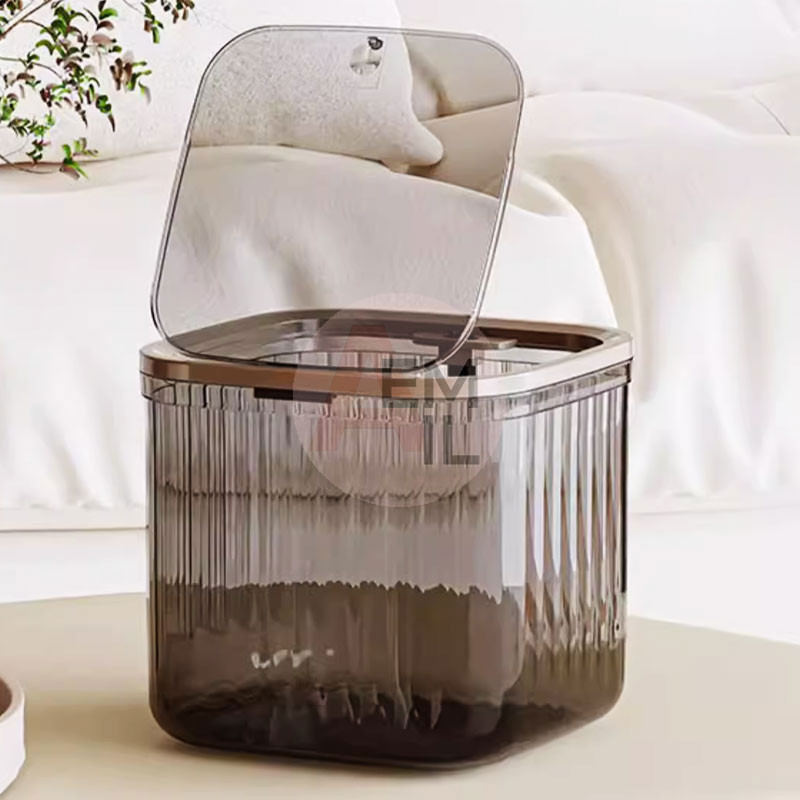 COD ถังขยะตั้งโต๊ะ กล่องใส่ของ เรียบหรูดูแพง พร้อมฝาปิด สําหรับหอพัก ห้องนั่งเล่น สํานักงาน ห้องน้ํา - รูปที่ 3