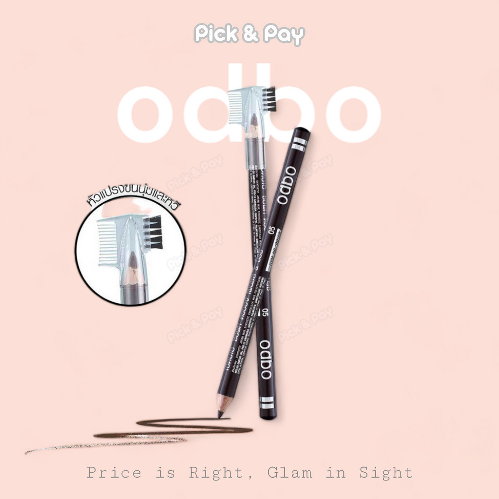 odbo ดินสอเขียนคิ้ว Eyebrow pencil & brush (OD760)