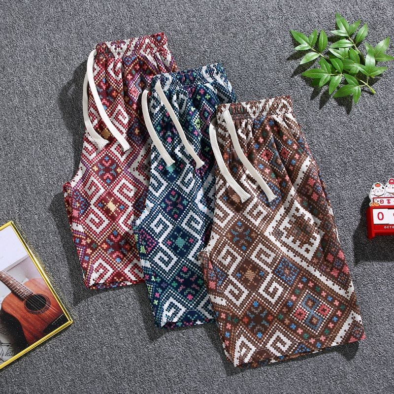 TT HOME01 กางเกงขาสั้นแฟชั่นน่ารัก สามารถสวมใส่ได้ทั้งชายหญิง ลวดลายสมัยใหม่ใส่สบาย QC-DK8016