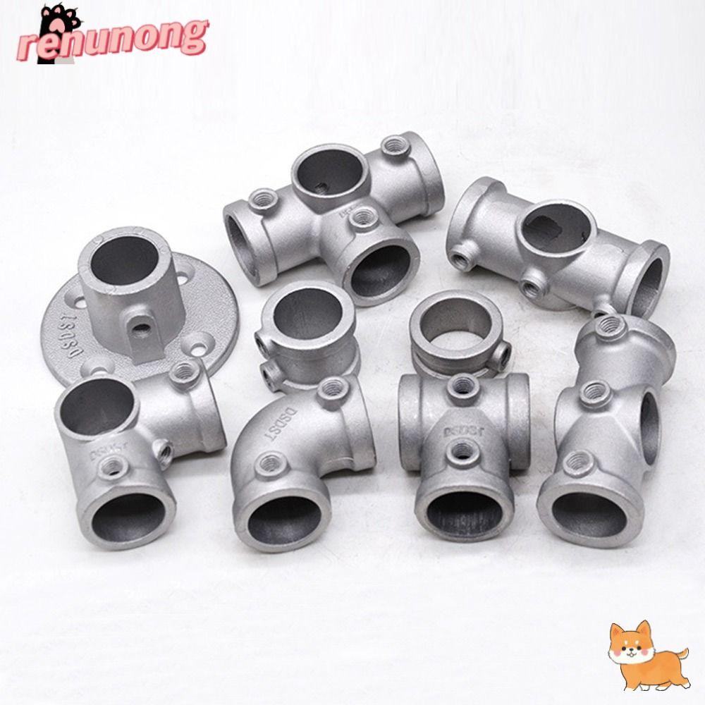 Renunong โครงยึด, วงกลม 1\2''/3\4" ข้อต่อท่อ, ข้อศอกมุม DIY ขั้วต่อท่อวงกลมชั้นวางท่อเหล็ก