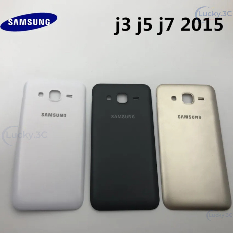 ใหม่ด้านหลังสําหรับ Samsung Galaxy J3 j320 j320f J5 J7 2015 j500 j500h j500f j700 j700f ฝาครอบประตูด
