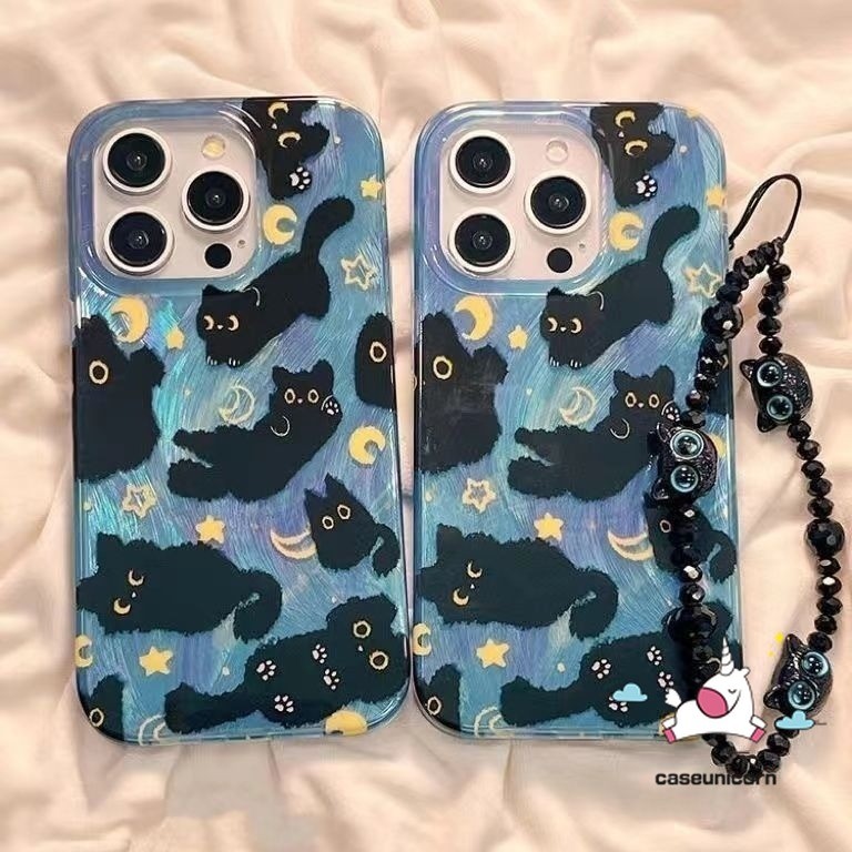 สําหรับ Infinix ITEL A70 P55 Hot 30i 40i 50i Smart 9 7 8 6 5 Plus Hot 11 10 20 40 30 12 Play Tecno Spark GO 1 10 20 Pro 10C 20C Camon20 หมายเหตุ 30 40 Pro น่ารักการ์ตูน สร้อยข้อมือ เคสลูกแมว