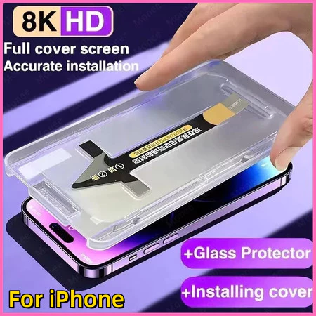 9H กระจกนิรภัย for iPhone 17 11 13 16 12 14 15 Pro Max X XS XSMAX 6 7 8 Plus SE 17Air 12 13 Mini ความเป็นส่วนตัว