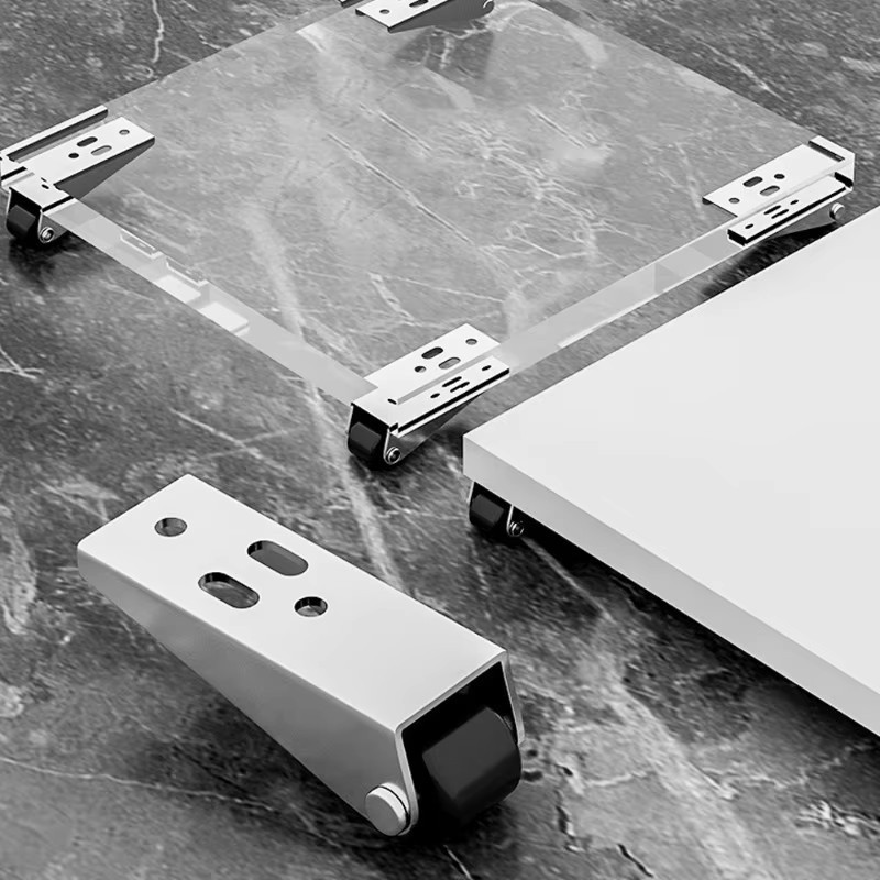 2/4/8/12ชุดทนทานเงียบเฟอร์นิเจอร์ล้อ/โลหะรอกประตูลูกกลิ้ง/ด้านข้างติดตั้งประตูสนับสนุนย้ายล้อ - รูปที่ 2