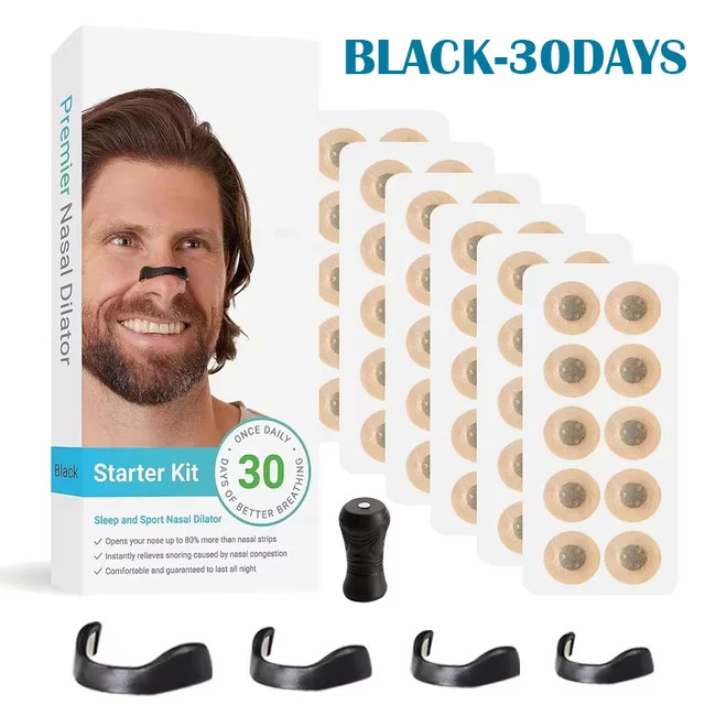 Sport Nasal Dilator Sleep Nasal Breathing Dilators Starter Kit Nose Breathe Strips จมูกแม่เหล็กลดการนอนกรน
