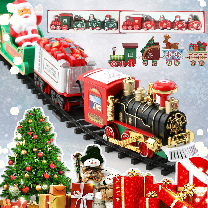 COD รถของเล่น รถไฟไฟฟ้า ธีมคริสต์มาส ของขวัญคริสต์มาส ของขวัญตกแต่งบ้าน หลากหลายสไตล์