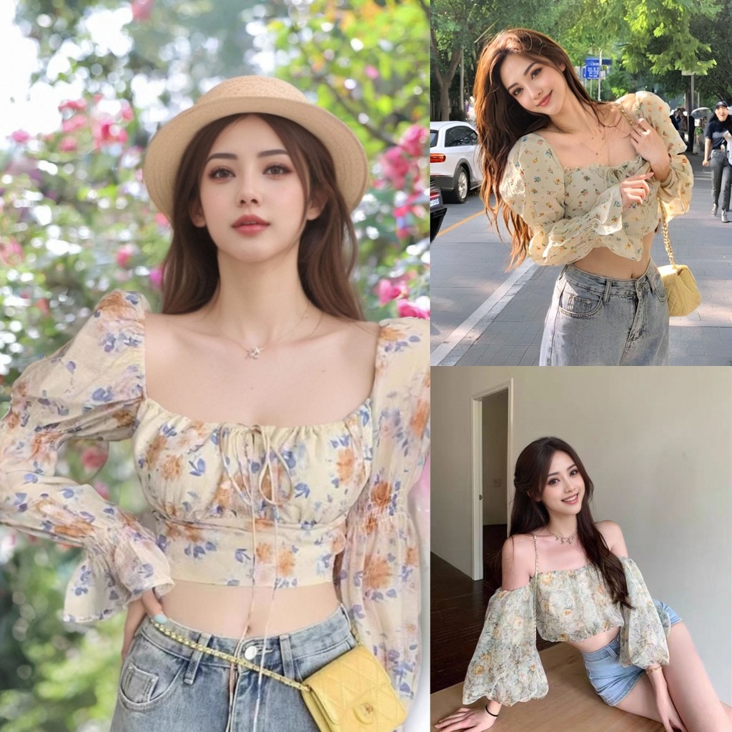 เสื้อครอปปาดไหล่ ใส่สบายและดูดีได้ทุกวัน พร้อมให้คุณสวยโดดเด่น