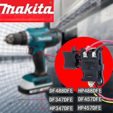 (Makita) แบตเตอรี่ลิเธียม14.4v18v ชาร์จสว่าน df347/457/488dwe ชิ้นส่วนอะไหล่