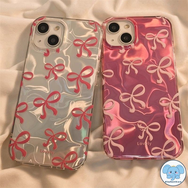 เต็มจอแฟชั่นโบว์เคส OPPO A15 A17 A7 A60 A16K A1K A38 A3s A98 A58 A9 A78 A57 A31 Reno 5 11 10 6 8T เงาลูกฟูก TPU นุ่มเคส