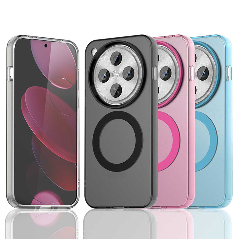 สําหรับ OPPO ค้นหา X8, X8 Pro 5G กรณี ELVEV Candy สีโปร่งใส PC Back + TPU กันชน Ultra-thin ฝาครอบดูด
