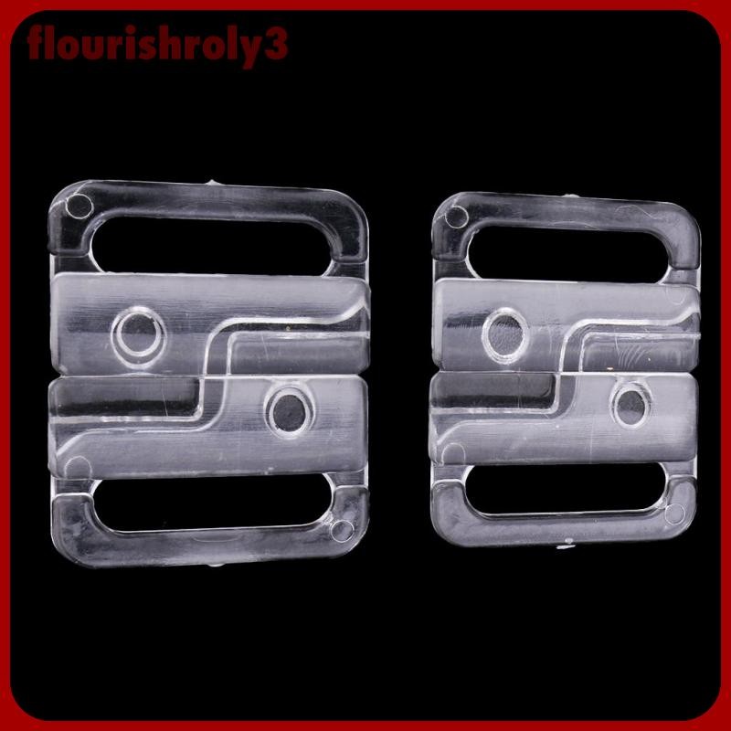 [Flurish] 10 คู่ 14 มม. คลิปบิกินี่ Hook Snap Clasps Fasteners สีดํา