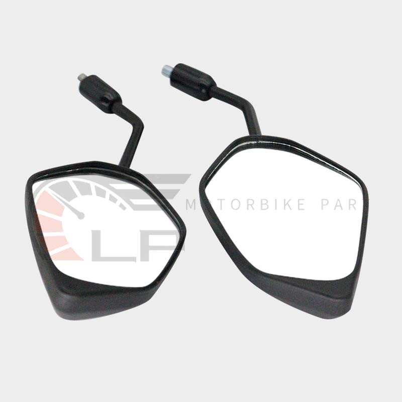 กระจกมองข้าง กระจกมองหลัง ติดรถ NMAX/AEROX/MIO125/GT125/TTX/ M-Slaz/Mio/ Exciter ใส่ได้หลายรุ่น สีดำ/1คู่ พร้อมส่ง - รูปที่ 5