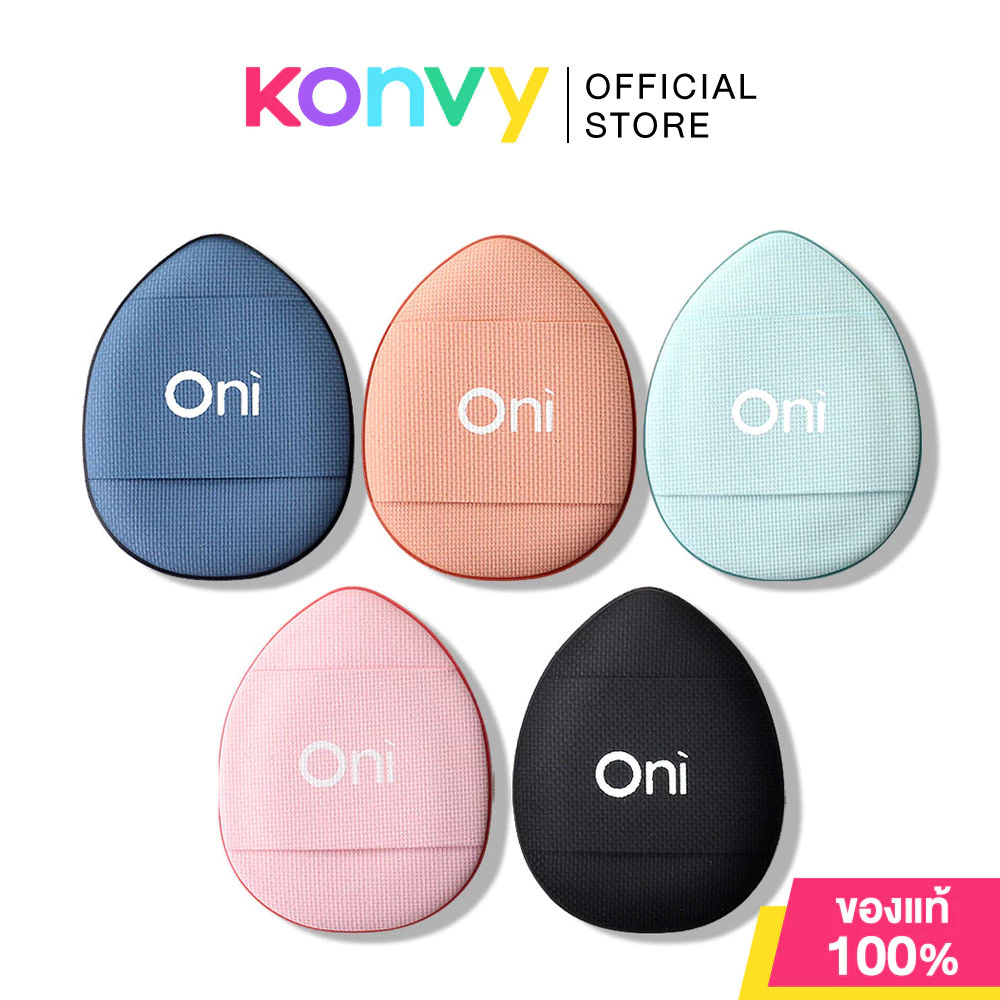 Oni Soft Sponge Finger Puff Mixed Color 5pcs พัฟจิ๋ว พัฟนิ้วโอนิ ไซส์มินิ 5 ชิ้น เกลี่ยเนียนกริบ นุ่มไม่บาดผิว.