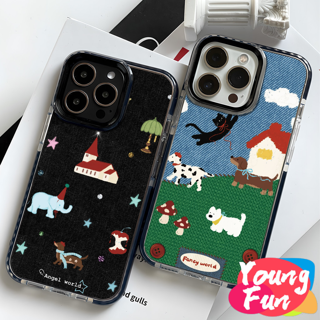 กางเกงยีนส์พิมพ์ เคสสําหรับiphone 16 Pro Max 15 14 XR 13 12 11 Pro Max 8 7 6 6S Plus X Xs Max Se 2020 13 12 11 Softโปร่งใสTPUเคสโทรศัพท์กันกระแทก