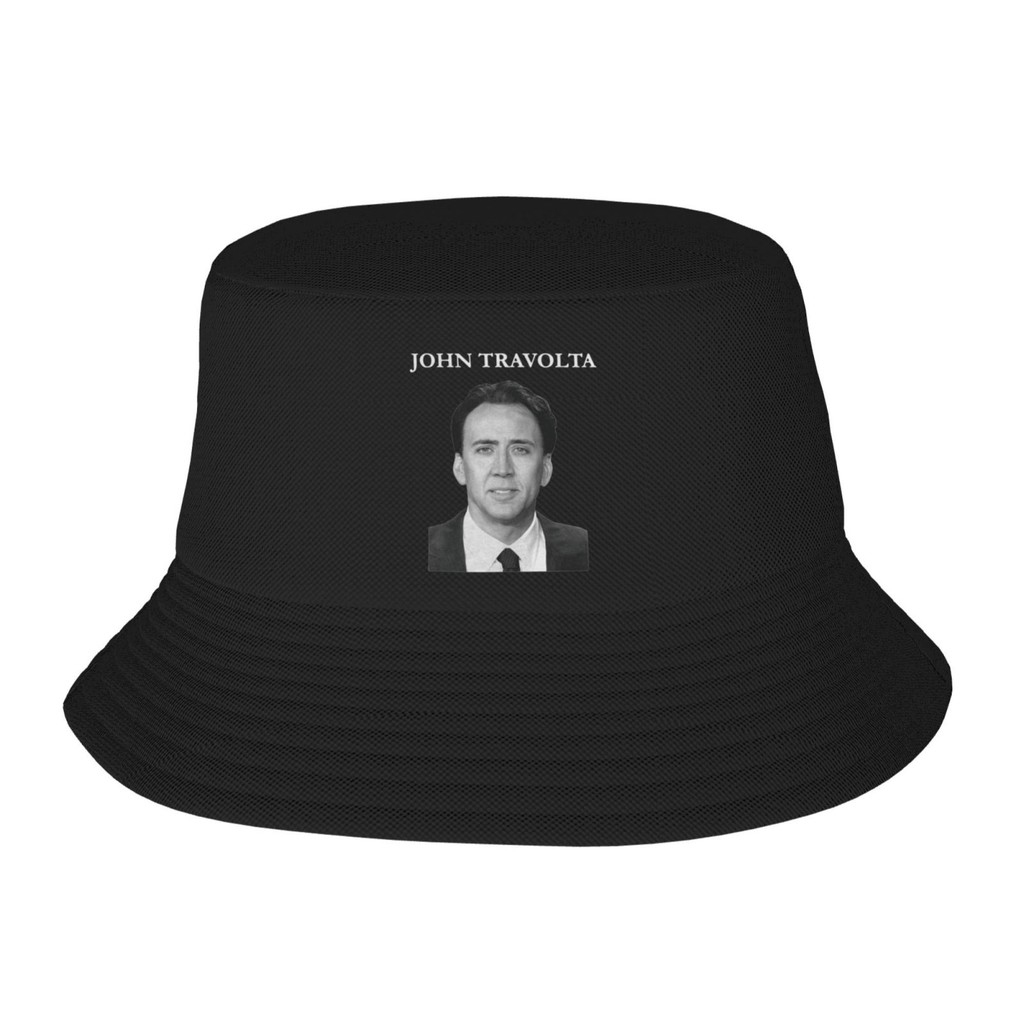 Nicolas Cage John Travva Face Off Hip Hop Designs Bucket Hat