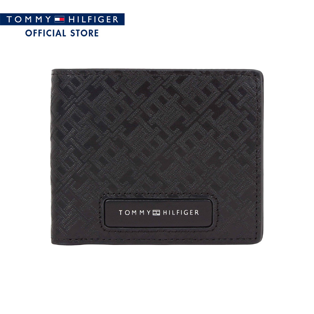 Tommy Hilfiger กระเป๋าสตางค์ ผู้ชาย รุ่น AM0AM13027 BDS - สีดำ
