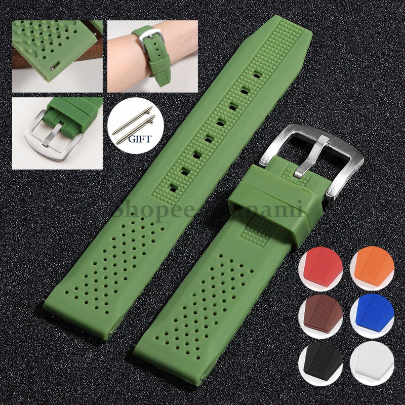 16มิลลิเมตร18มิลลิเมตร20มิลลิเมตร22มิลลิเมตรด่วนที่วางจําหน่ายผู้ชายผู้หญิงสากลซิลิโคนนาฬิกาวงกันน้ํากีฬาสายนาฬิกาเปลี่ยน