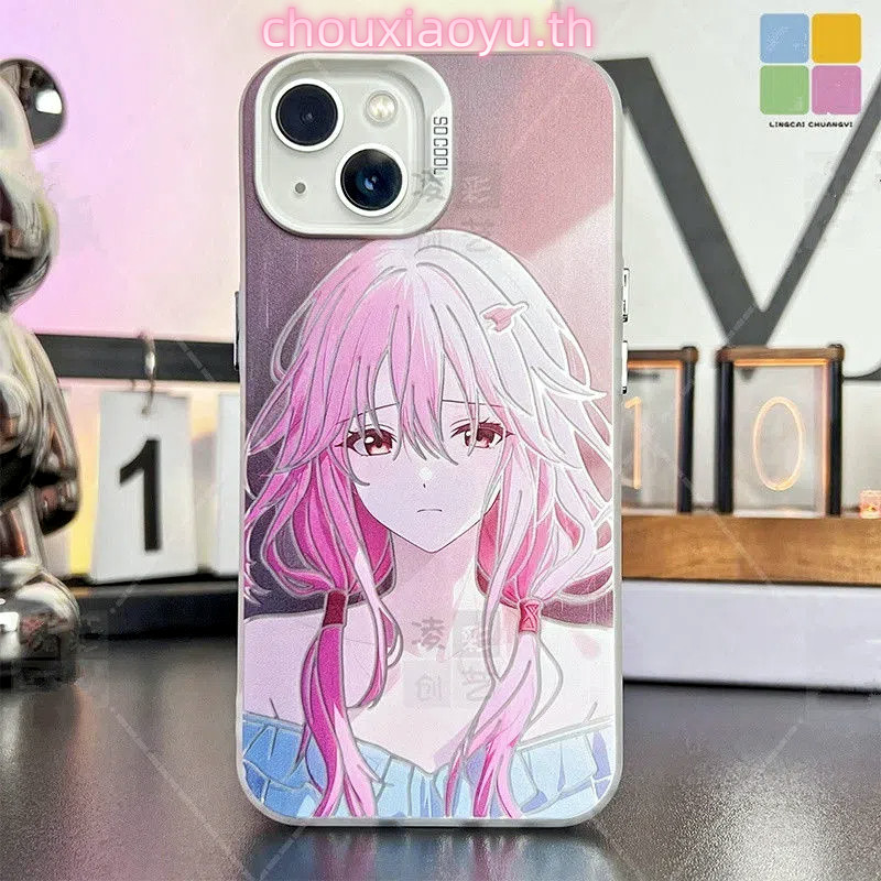 Iphone 16 Pro Max Anime Guilty Crown Prayer Frosted สีสันเงิน iPhone 16 15 14 13 12 11 xs 7P/8P เคสโ