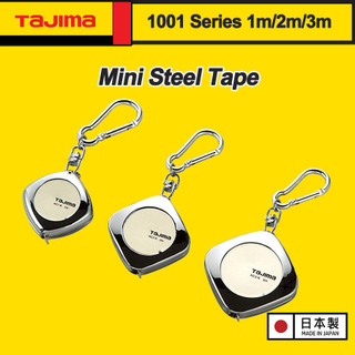 Tajima เทปเหล็กขนาดเล็ก 1 ชิ้นพร้อมแหวนโทร 1 เมตร/2 เมตร/3 แม่เหล็กเมตริก Series 1001