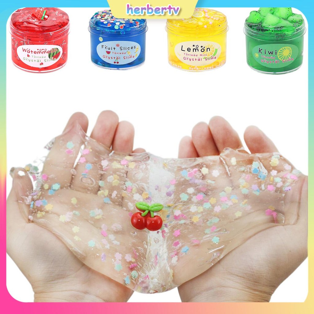 70ml Slime Kit คริสตัล Slime Kit Soft และ Non-Sticky Fluffy Slime ของเล่นสําหรับเด็กความเครียดบรรเทา