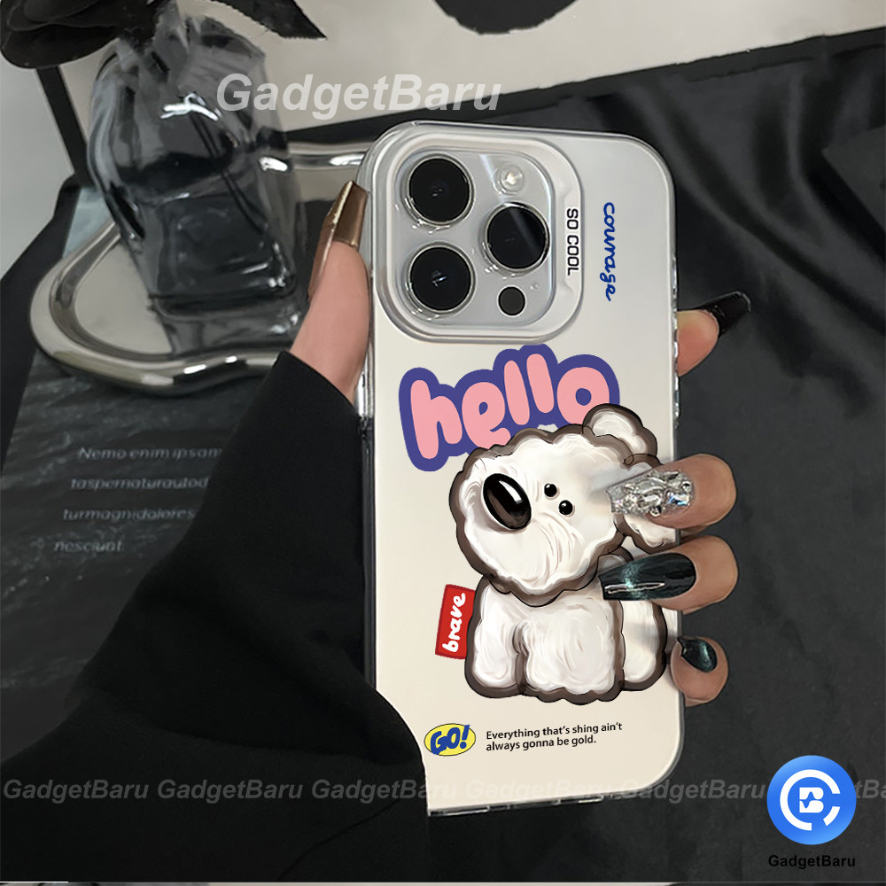 สไตล์ใหม่การ์ตูนน่ารักสุนัขสีขาวเคสโทรศัพท์เคสซิลิโคนสําหรับVIVO Y20 Y20S Y11S Y12S Y12A Y17 Y3S Y15