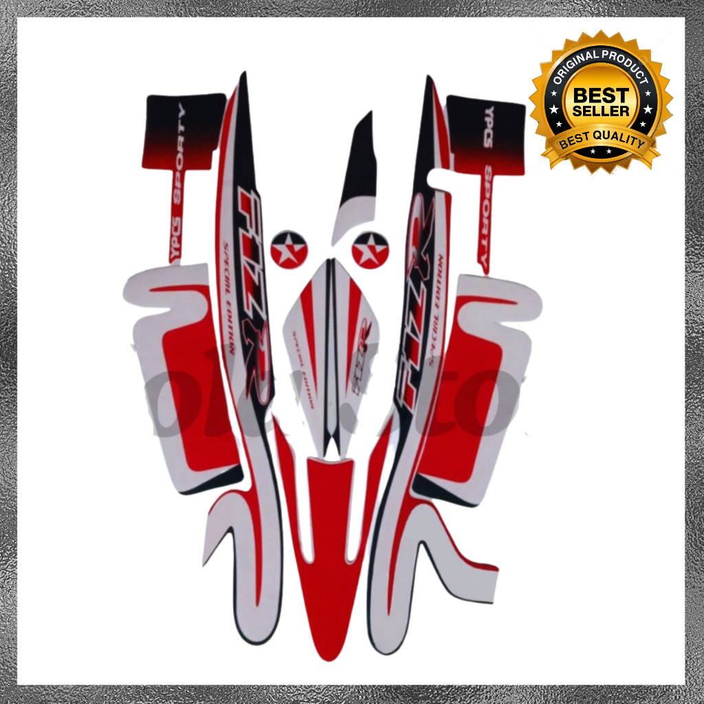 Yamaha F1ZR 2001 Yellow Caltex Striping Stickers, Best F1ZR 2001 Caltex Standard Sticker List