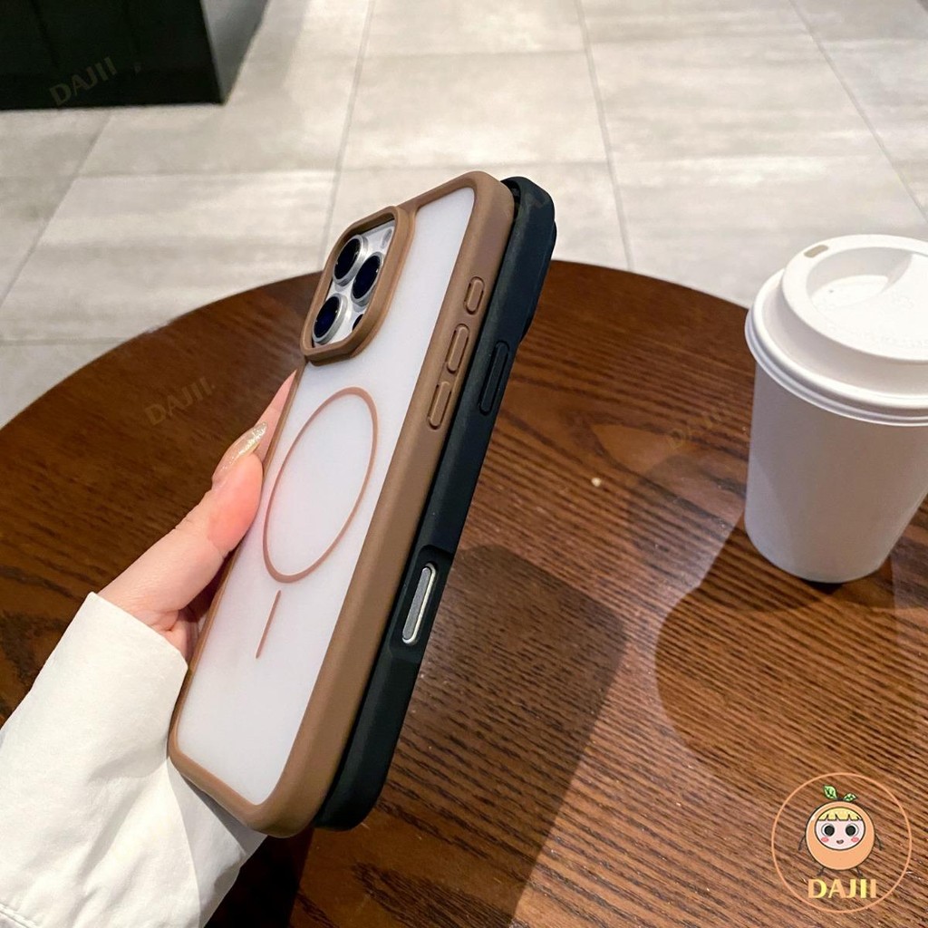 DAJII บบางเฉียบ ด้านใส ป้องกันลายนิ้วมือนุ่ม Case iPhone ใช้ได้กับ เคสไ โฟน Compatible For iPhone 16 15 14 13 12 11 Pro Max Plus เคสกันกระแทก Case