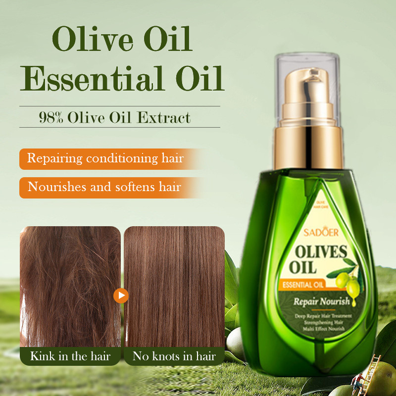 SADOER Olives Oil น้ํามันหอมระเหยปรับปรุง Frizz Repair ผมแห้งบํารุงผม Core Hair Treatment 70ml
