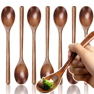 ธรรมชาตินันมู ช้อนไม้19เซนติเมตรสําหรับทําอาหาร,เรียบเป็นมิต…