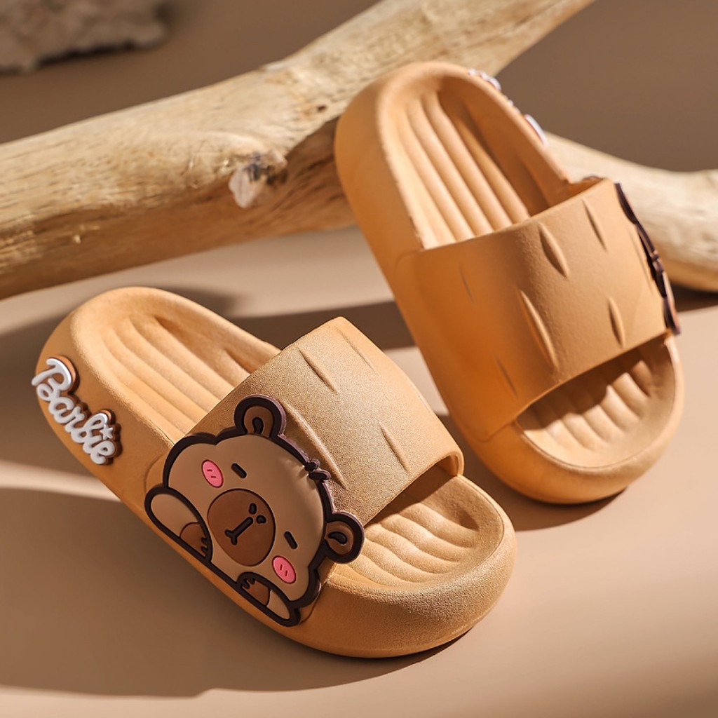 Kapi Bala รองเท้าแตะเด็กฤดูร้อนชายและหญิงน่ารักในร่มห้องน้ําอาบน้ําขนาดเล็กและขนาดกลางรองเท้าแตะเด็ก