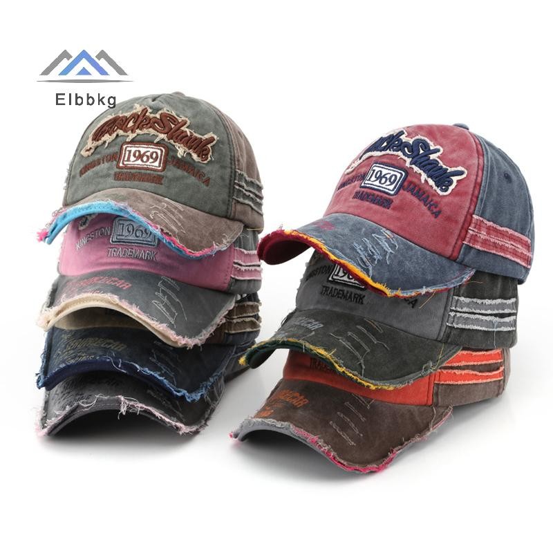 EIbbkg ล้างผ้าฝ้าย 1969 เย็บปักถักร้อยเบสบอลหมวกสําหรับผู้หญิงผู้ชายกีฬา Visors Vintage Snapback Unisex-Teen Hip Hop หมวกกระดูกพ่อหมวกขาย - รูปที่ 7