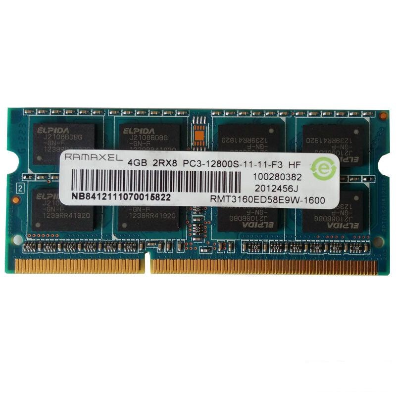 โมดูลหน่วยความจำแล็ปท็อป Ramaxel Memory Technology DDR3 4G 1333 เข้ากันได้กับทั่วประเทศ