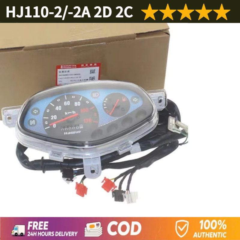เหมาะสําหรับ Haojue รถจักรยานยนต์ HJ110-2/-2A 2D 2C Happy 110 เมตรนาฬิกาจับเวลาวัดระยะทางประกอบ ZWLS