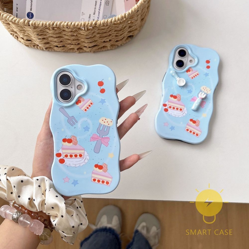 For เคสไอโฟน 16 Pro Max Spoon 3D Wave Shape เคส Phone Case For iPhone 16 Pro Max 15 14 13  For เคสไอ