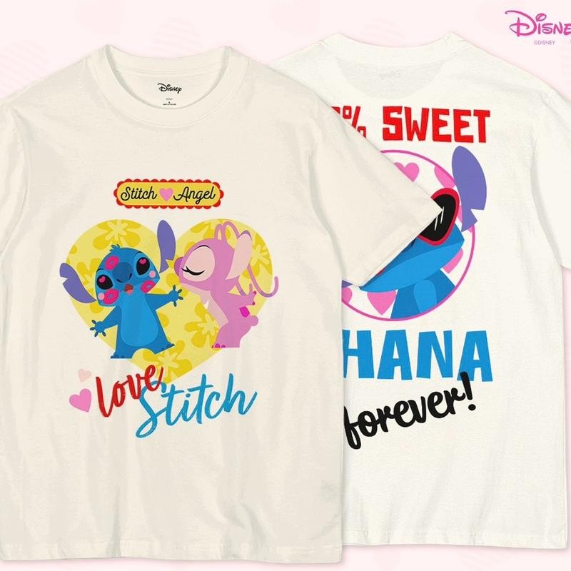 เสื้อ Love stitch ครีม ลิขสิทธิ์แท้
