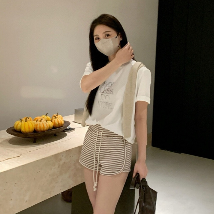 Luna Shop พร้อมส่ง กางเกงขาสั้นผู้หญิง รูปที่ 6