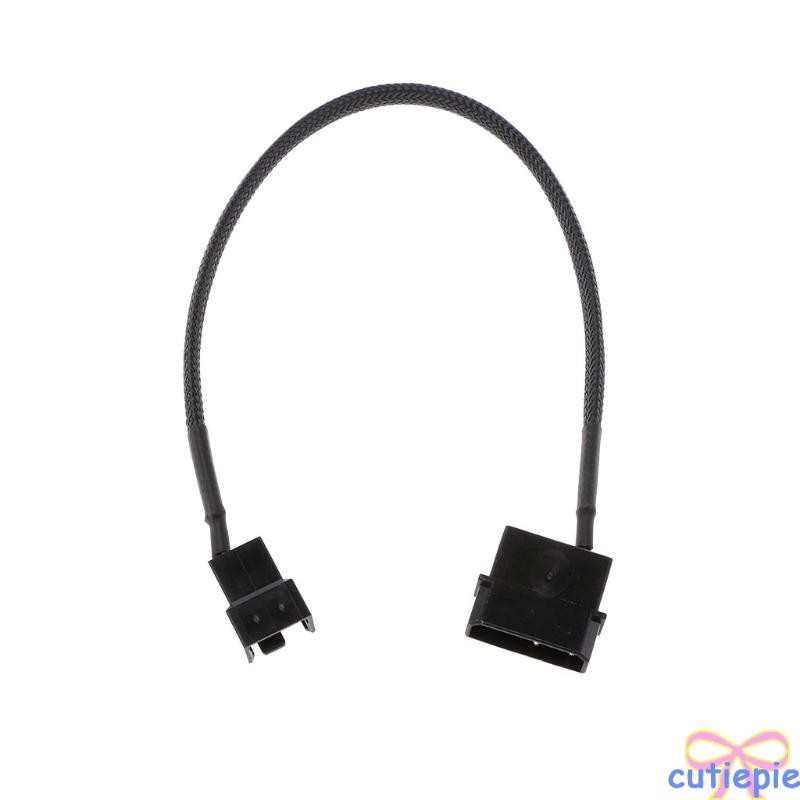 4-Pin  Male To 3-Pin/4-Pin PWM Male Sleeved Fan Extension Adapter Cable