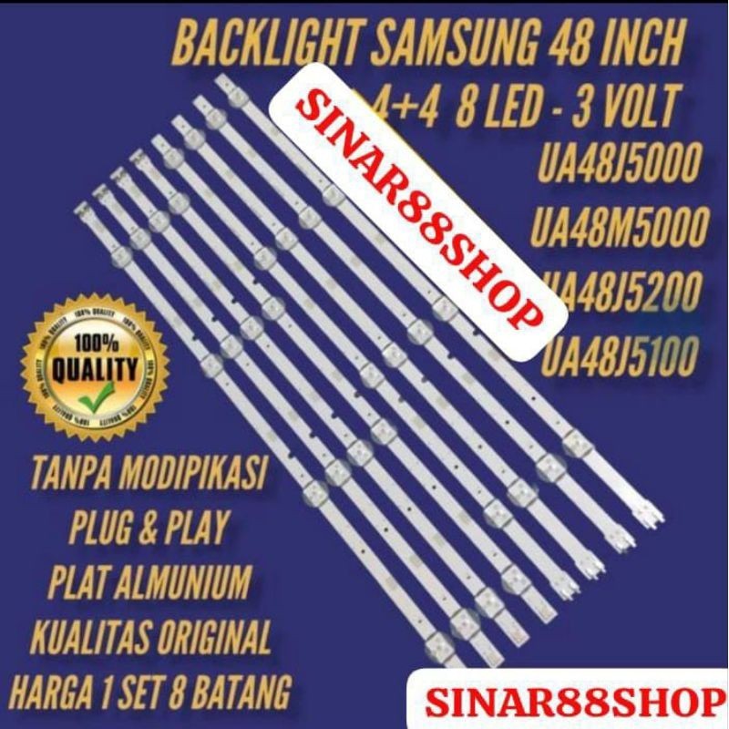 SAMSUNG 48 INC TV BACKLIGHT UA48M5000AK UA48M5500 UA48M5100AK UA48M50 UA48J5250 UA48J5100AK UA48J500