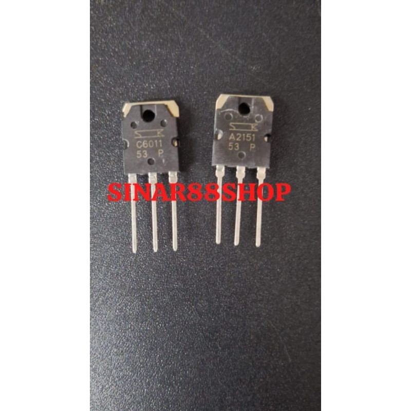 ราคา 1 ชุด C6011 + A2151 C6011A A2151A SC6011 SA2151 SC6011A SA2151A 2SC6011 2SA2151 2SC6011 2SC6011